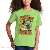 I'm Ready To Crush 1st Grade Dinosaur Kids T-Shirt thumb 2