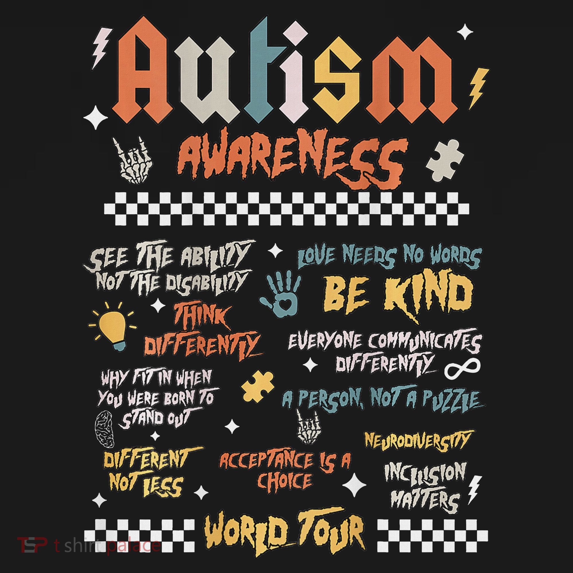I Rock The Spectrum Autism World Autism Awareness Sweatshirt