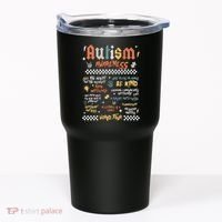 I Rock The Spectrum Autism World Autism Awareness Tumbler thumb 0