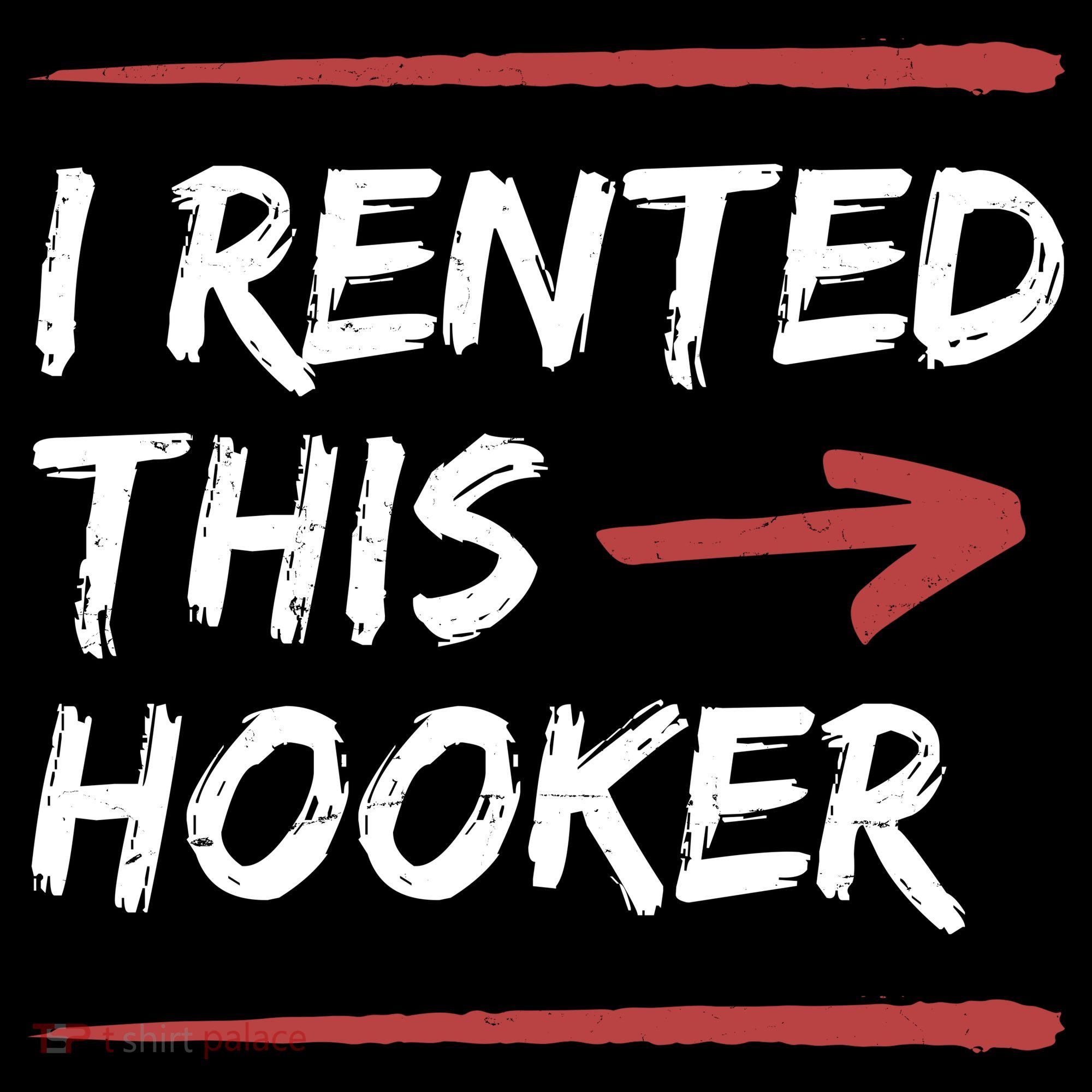 I Rented This Hooker Offensive Funny Coaster