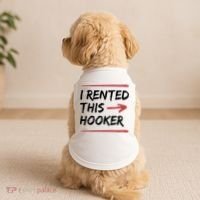 I Rented This Hooker Offensive Funny Doggie Tank thumb 2