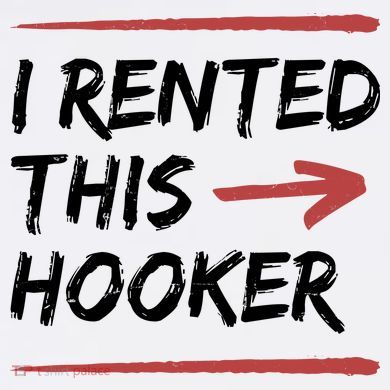 I Rented This Hooker Offensive Funny Ladies Essential Flowy Tank