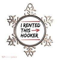 I Rented This Hooker Offensive Funny Ornament thumb 0