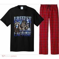 I Refuse To Tolerate Lactose Racoon Meme Lactose Intolerant Pajama Set thumb 0