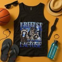 I Refuse To Tolerate Lactose Racoon Meme Lactose Intolerant Tank Top thumb 4