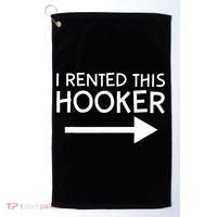 I Rented This Hooker Right No Scratch Golf Towel thumb 0