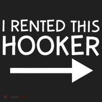 I Rented This Hooker Right No Scratch Golf Towel thumb 3