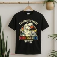 I'm Ready To Crush Kindergarten Dinosaur Back To School T-Shirt thumb 2