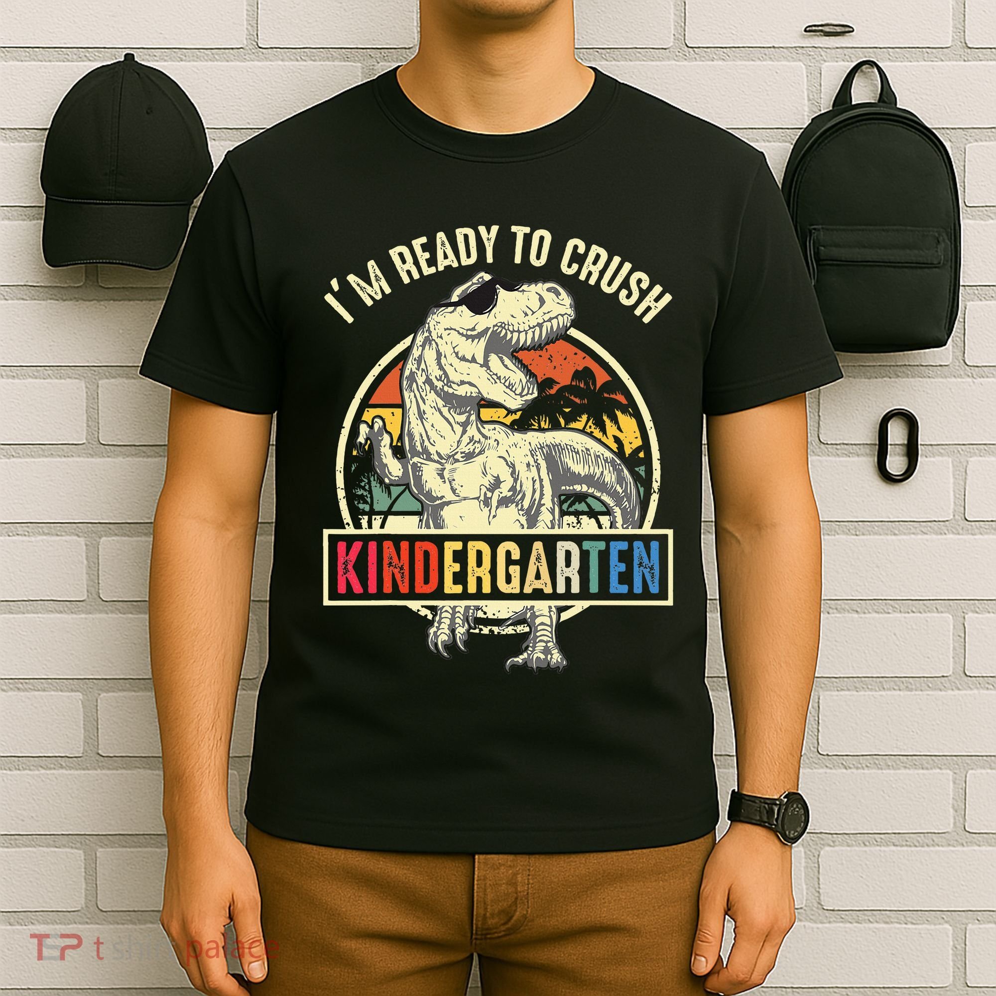 I'm Ready To Crush Kindergarten Dinosaur Back To School T-Shirt