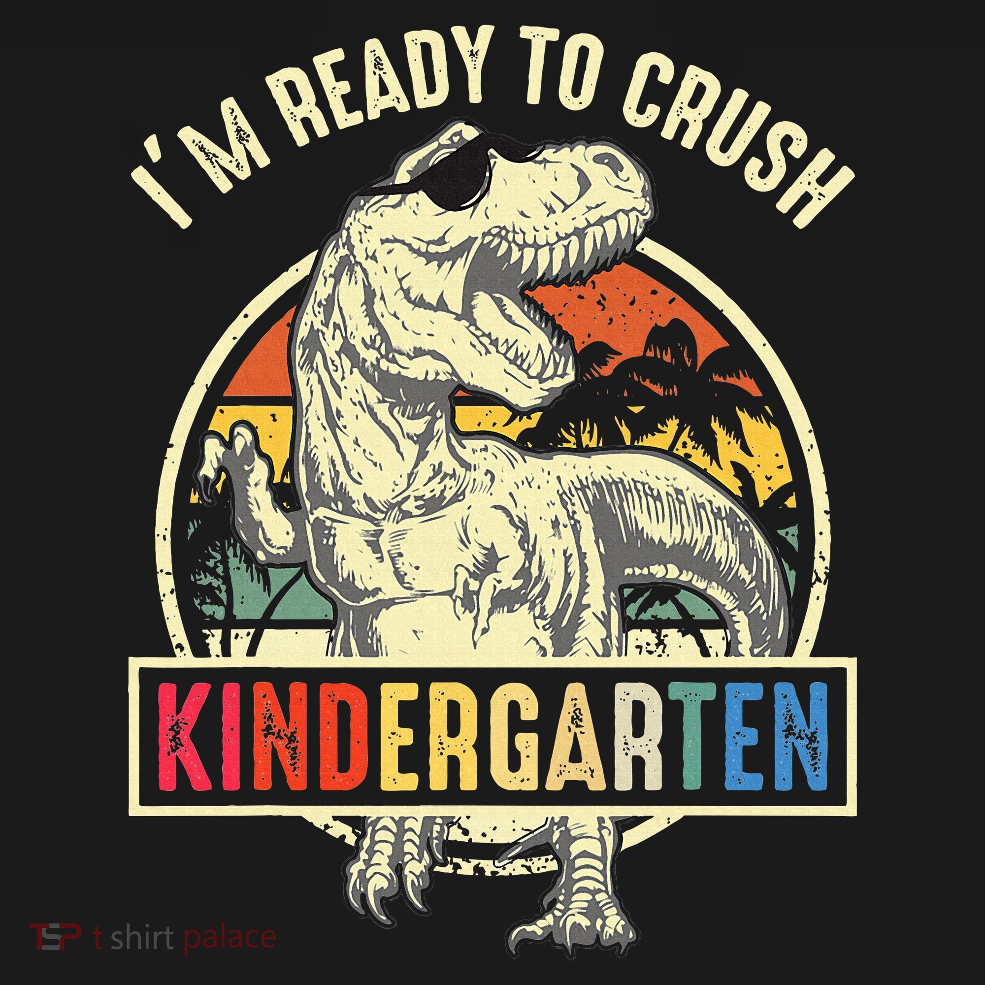 I'm Ready To Crush Kindergarten Dinosaur Back To School Mousepad