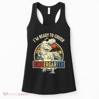 I'm Ready To Crush Kindergarten Dinosaur Back To School Women's Tank Top thumb 0