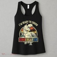I'm Ready To Crush Kindergarten Dinosaur Back To School Women's Tank Top thumb 3