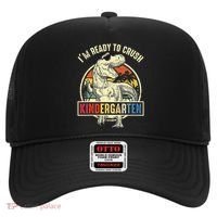 I'm Ready To Crush Kindergarten Dinosaur Back To School Hat thumb 0