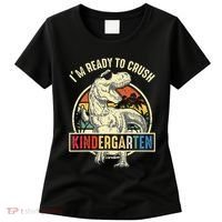 I'm Ready To Crush Kindergarten Dinosaur Back To School Women's T-Shirt thumb 0