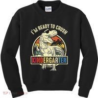 I'm Ready To Crush Kindergarten Dinosaur Back To School Kids Sweatshirt thumb 0