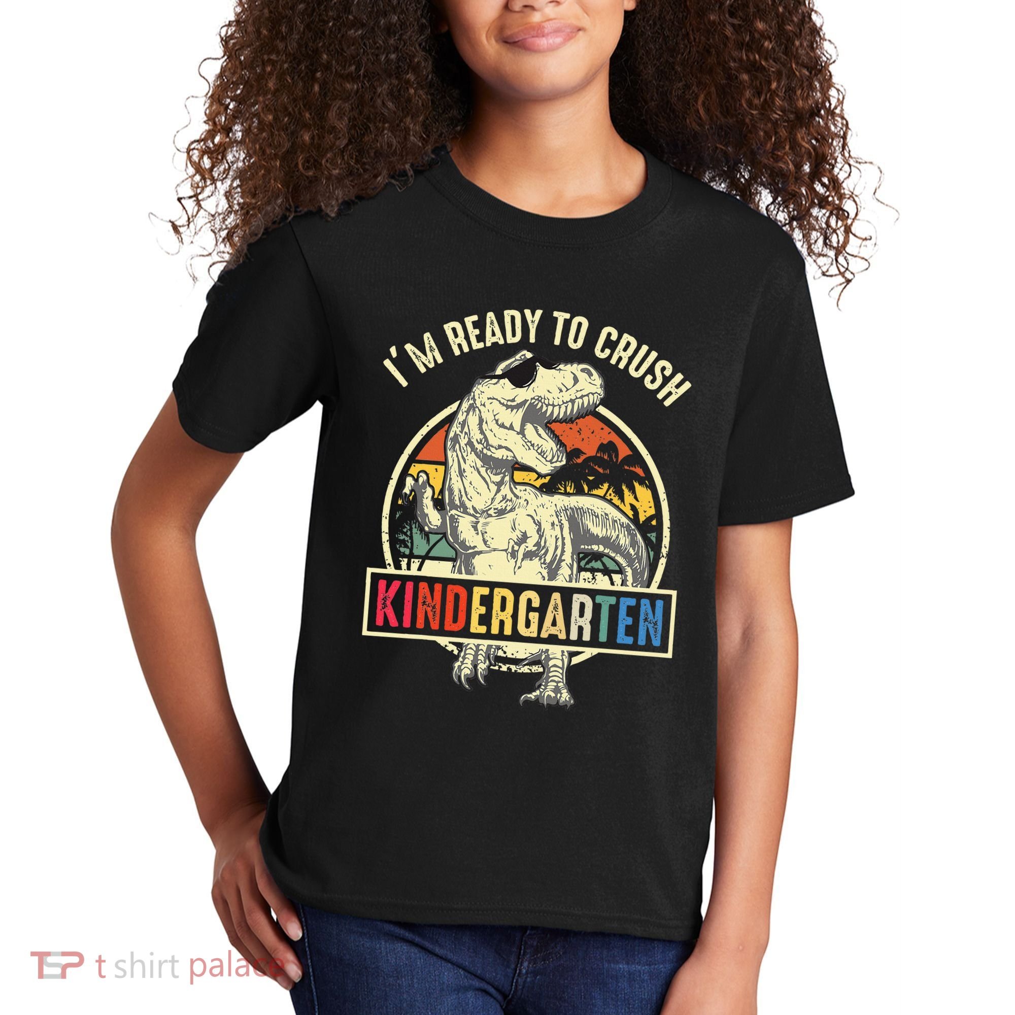 I'm Ready To Crush Kindergarten Dinosaur Back To School Kids T-Shirt