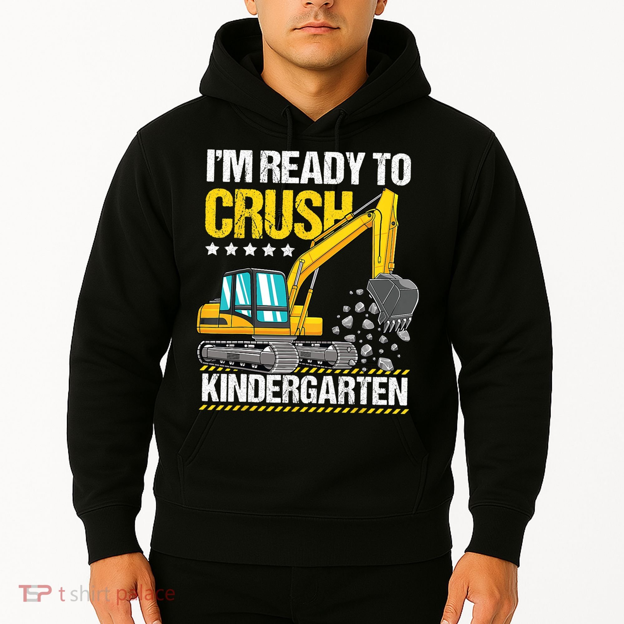 Im Ready To Crush Kindergarten Construction Vehicle Boy Hoodie