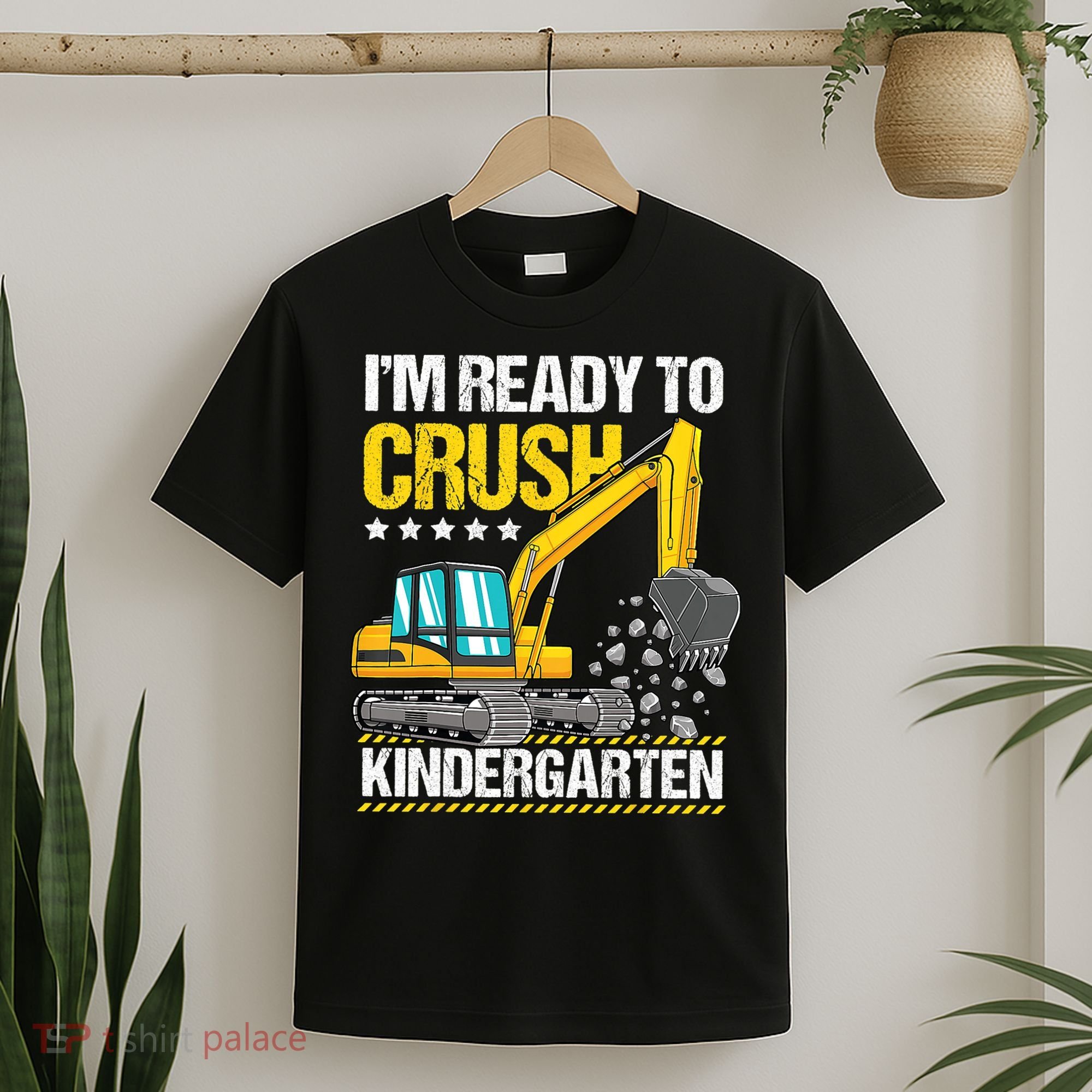 Im Ready To Crush Kindergarten Construction Vehicle Boy T-Shirt