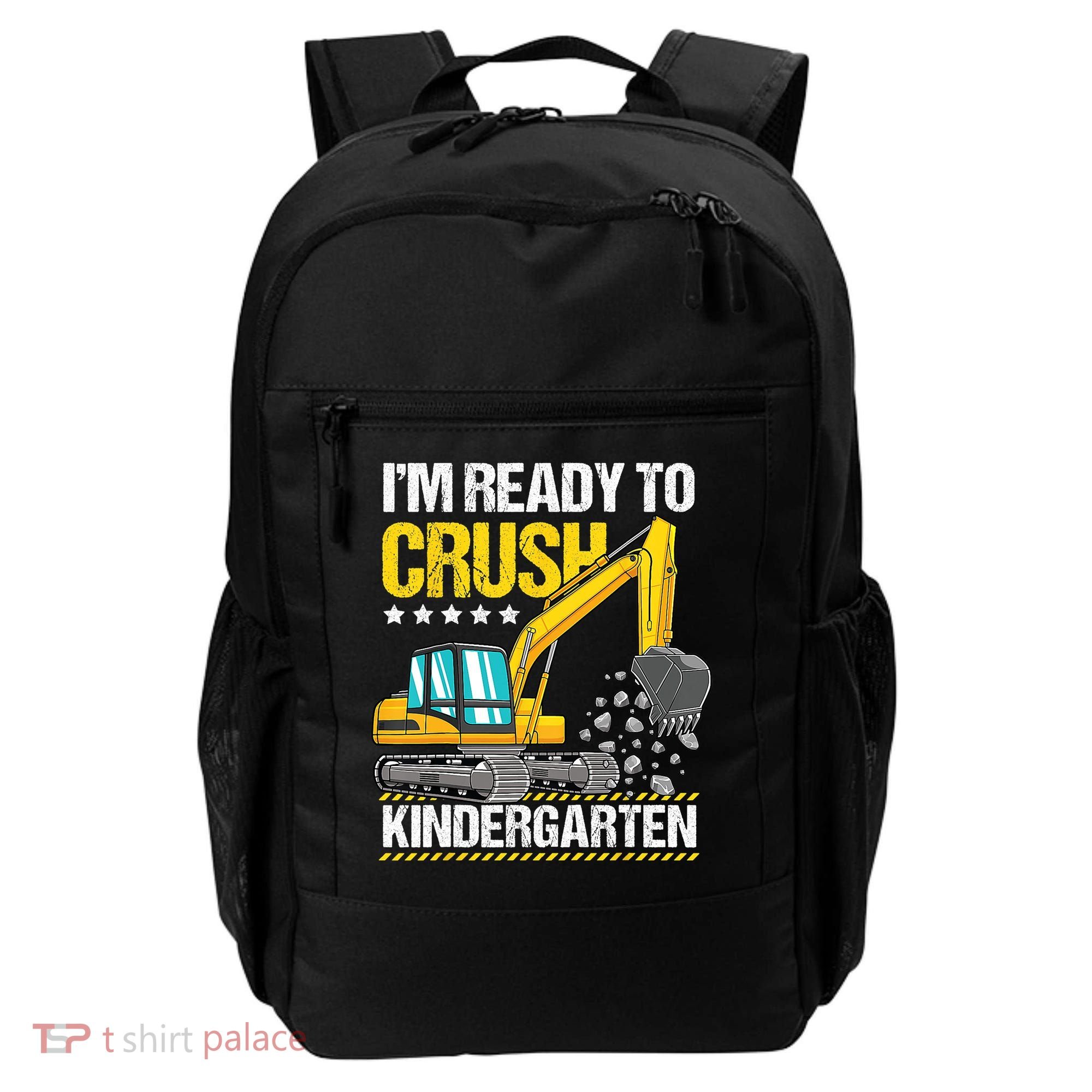 Im Ready To Crush Kindergarten Construction Vehicle Boy Backpack