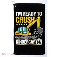 Im Ready To Crush Kindergarten Construction Vehicle Boy Golf Towel thumb 0