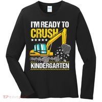 Im Ready To Crush Kindergarten Construction Vehicle Boy Women's Long Sleeve Shirt thumb 0