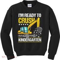 Im Ready To Crush Kindergarten Construction Vehicle Boy Kids Sweatshirt thumb 0