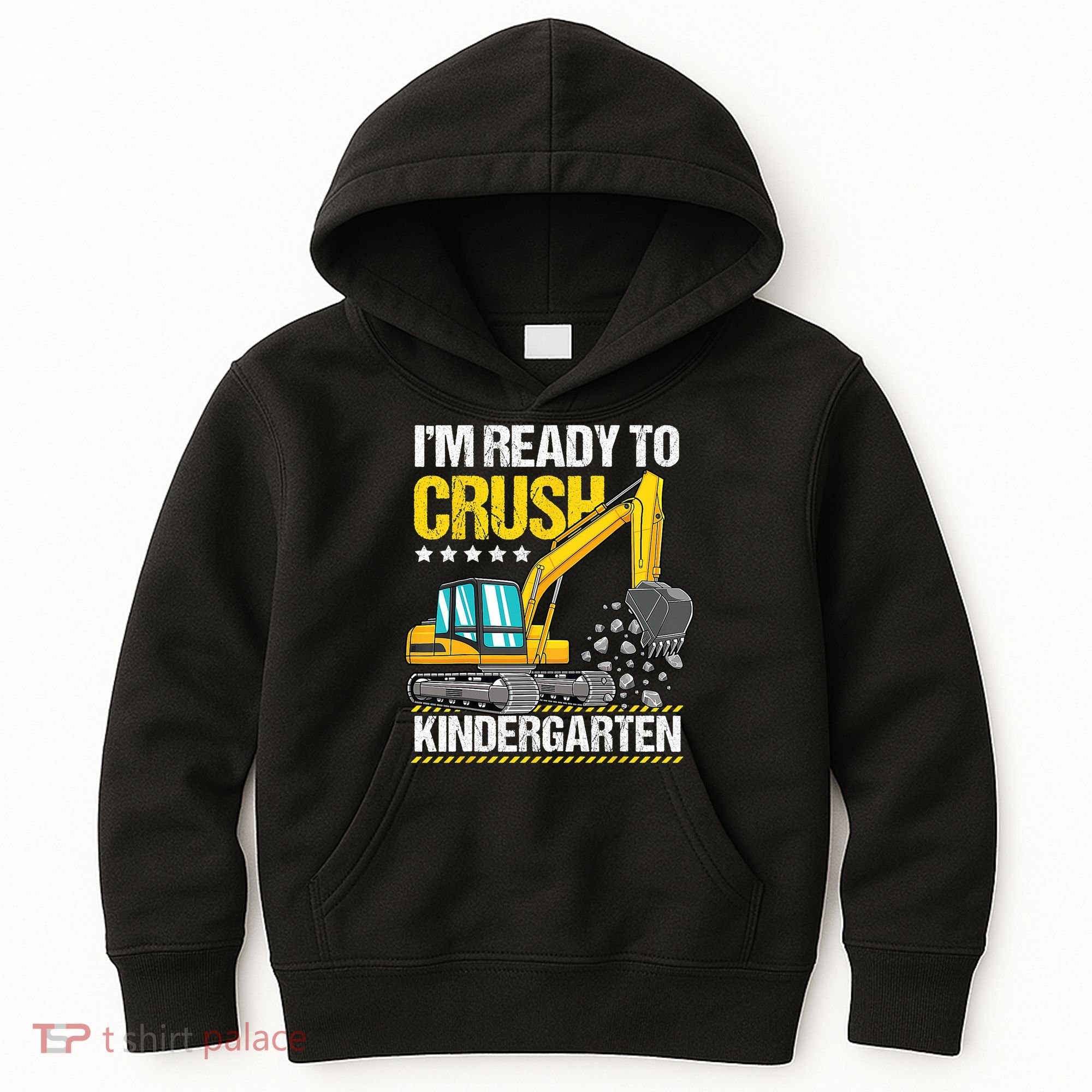 Im Ready To Crush Kindergarten Construction Vehicle Boy Kids Hoodie