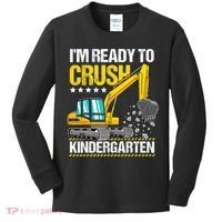 Im Ready To Crush Kindergarten Construction Vehicle Boy Kids Long Sleeve Shirt thumb 0