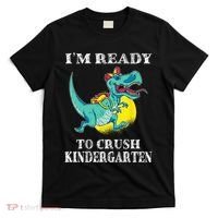 I'm Ready To Crush Kindergarten Trex Dinosaur Back To School T-Shirt thumb 0