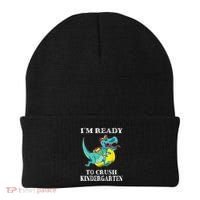 I'm Ready To Crush Kindergarten Trex Dinosaur Back To School Beanie thumb 0
