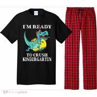 I'm Ready To Crush Kindergarten Trex Dinosaur Back To School Pajama Set thumb 0