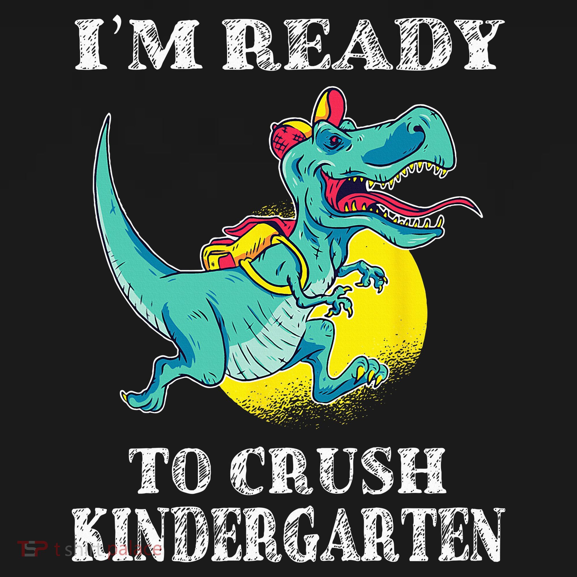 I'm Ready To Crush Kindergarten Trex Dinosaur Back To School Mousepad