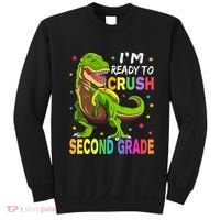 I'm Ready To Crush 2nd Grade Dinosaur Back To School Sweatshirt thumb 0