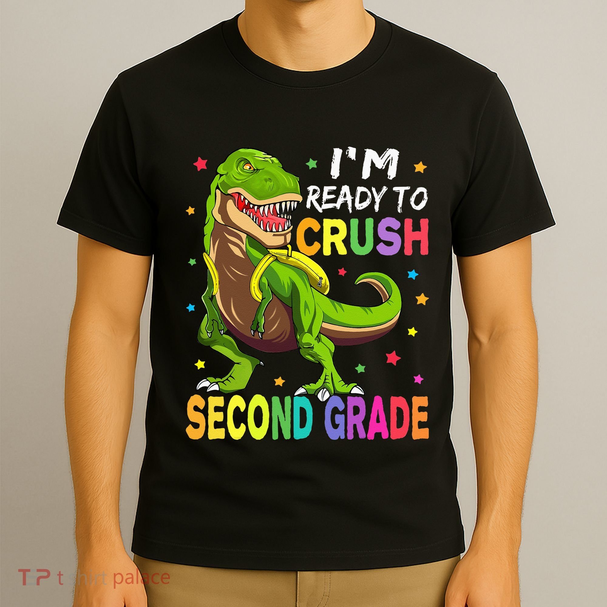 I'm Ready To Crush 2nd Grade Dinosaur Back To School T-Shirt