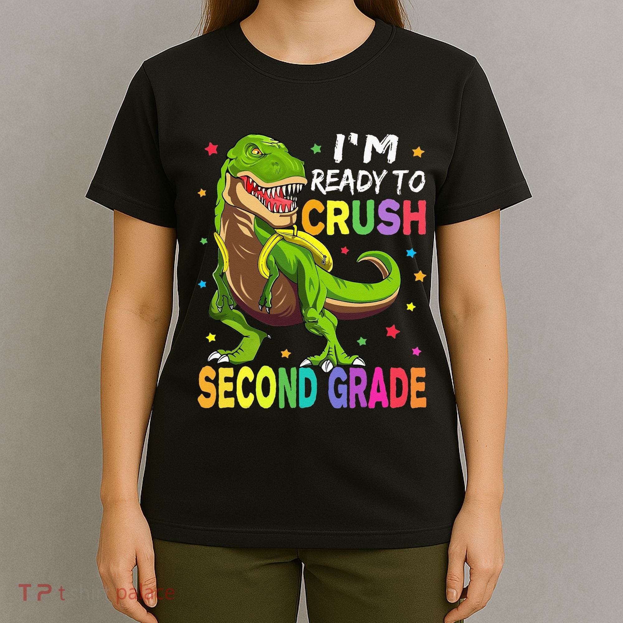 I'm Ready To Crush 2nd Grade Dinosaur Back To School T-Shirt