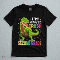 I'm Ready To Crush 2nd Grade Dinosaur Back To School T-Shirt thumb 5