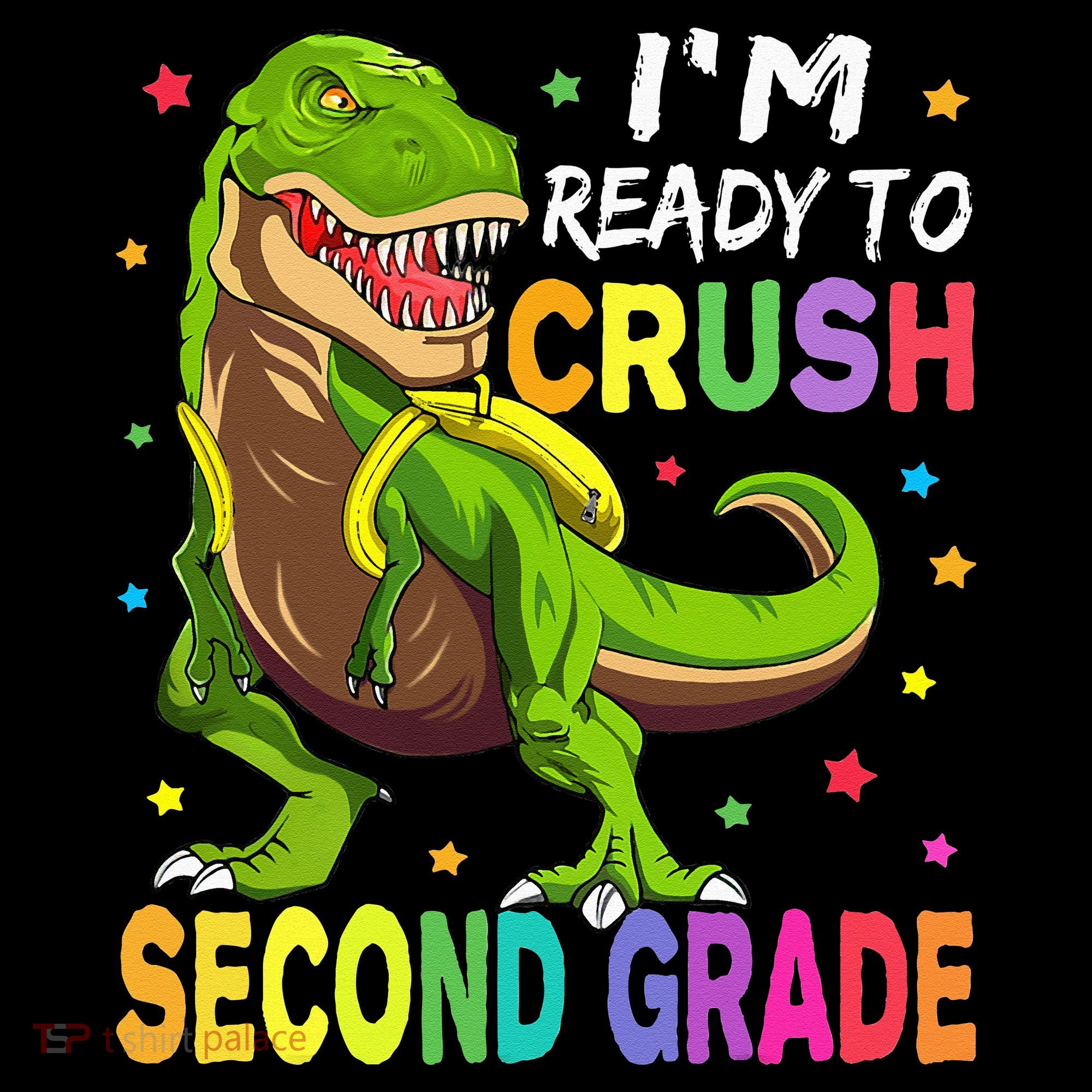 I'm Ready To Crush 2nd Grade Dinosaur Back To School Women's Hoodie