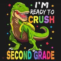 I'm Ready To Crush 2nd Grade Dinosaur Back To School Mousepad thumb 1