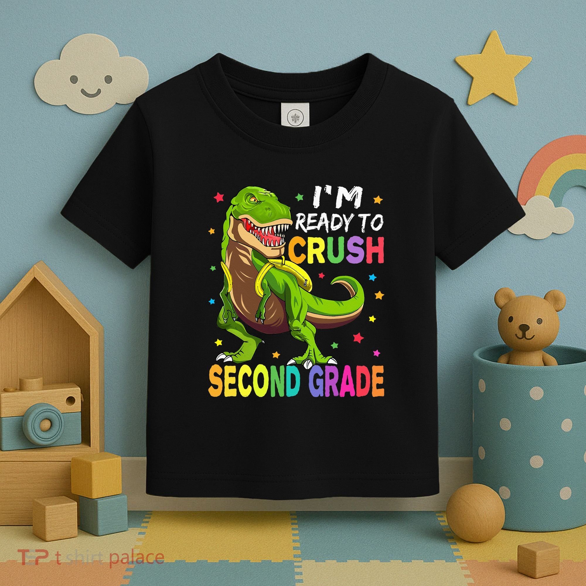 I'm Ready To Crush 2nd Grade Dinosaur Back To School Toddler T-Shirt