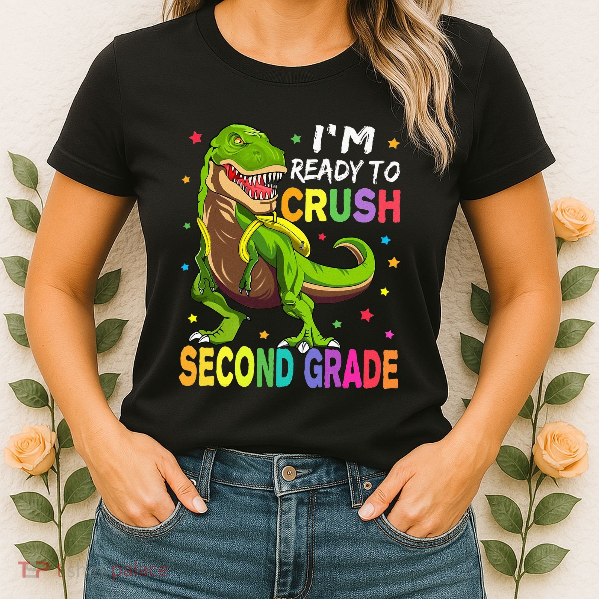 I'm Ready To Crush 2nd Grade Dinosaur Back To School Women's T-Shirt