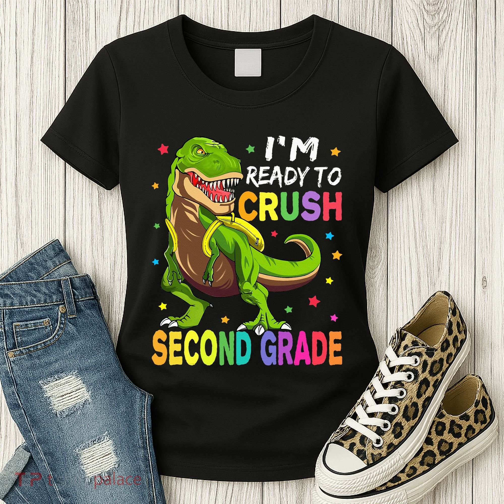 I'm Ready To Crush 2nd Grade Dinosaur Back To School Women's T-Shirt