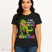 I'm Ready To Crush 2nd Grade Dinosaur Back To School Women's T-Shirt thumb 4