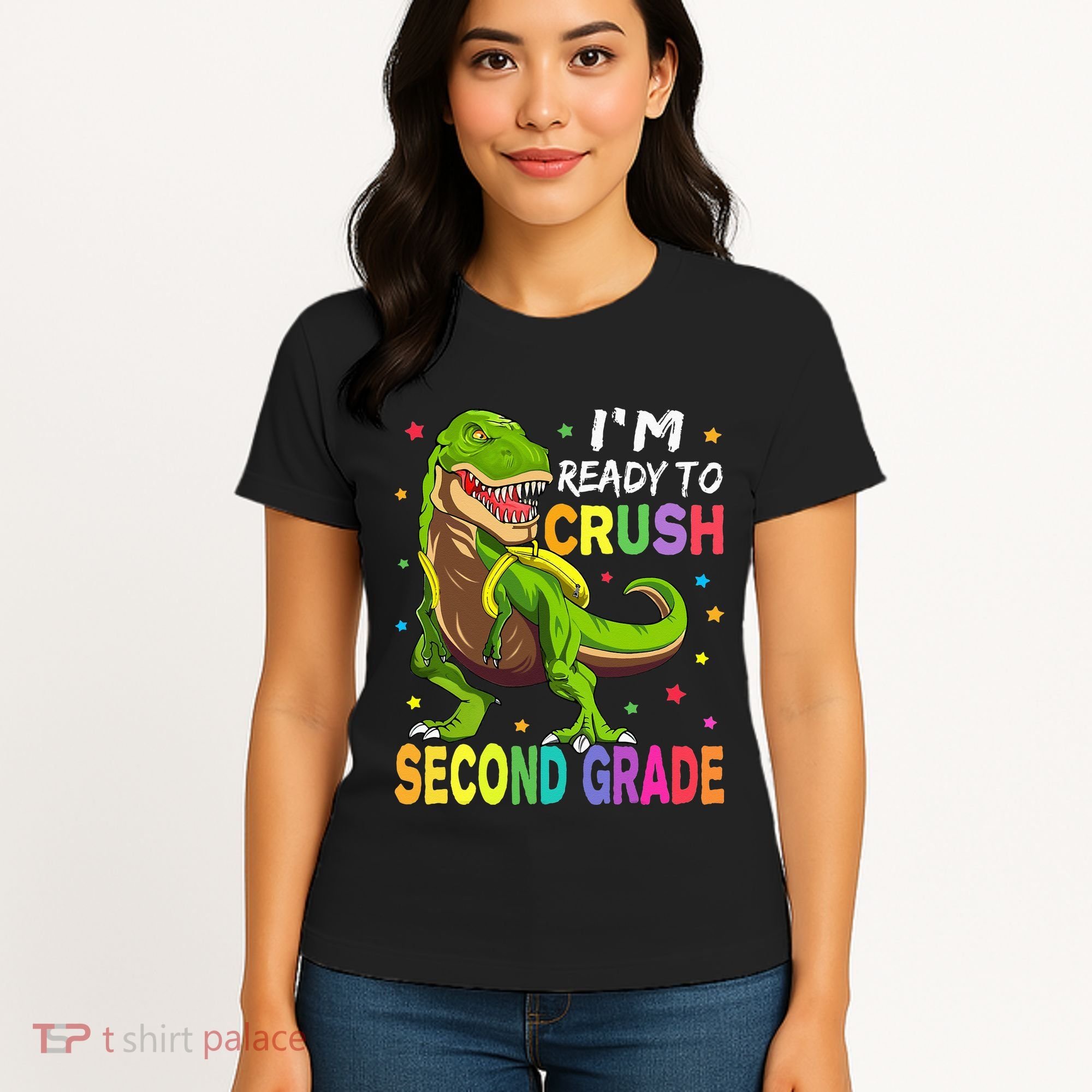 I'm Ready To Crush 2nd Grade Dinosaur Back To School Women's T-Shirt