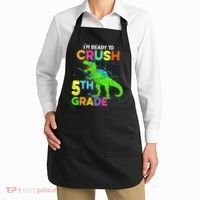 I'm Ready To Crush 5th Grade Dinosaur Back To School Apron thumb 2