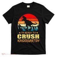 I'm Ready To Crush Kindergarten TRex Dinosaur Back To School T-Shirt thumb 0