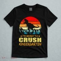 I'm Ready To Crush Kindergarten TRex Dinosaur Back To School T-Shirt thumb 5