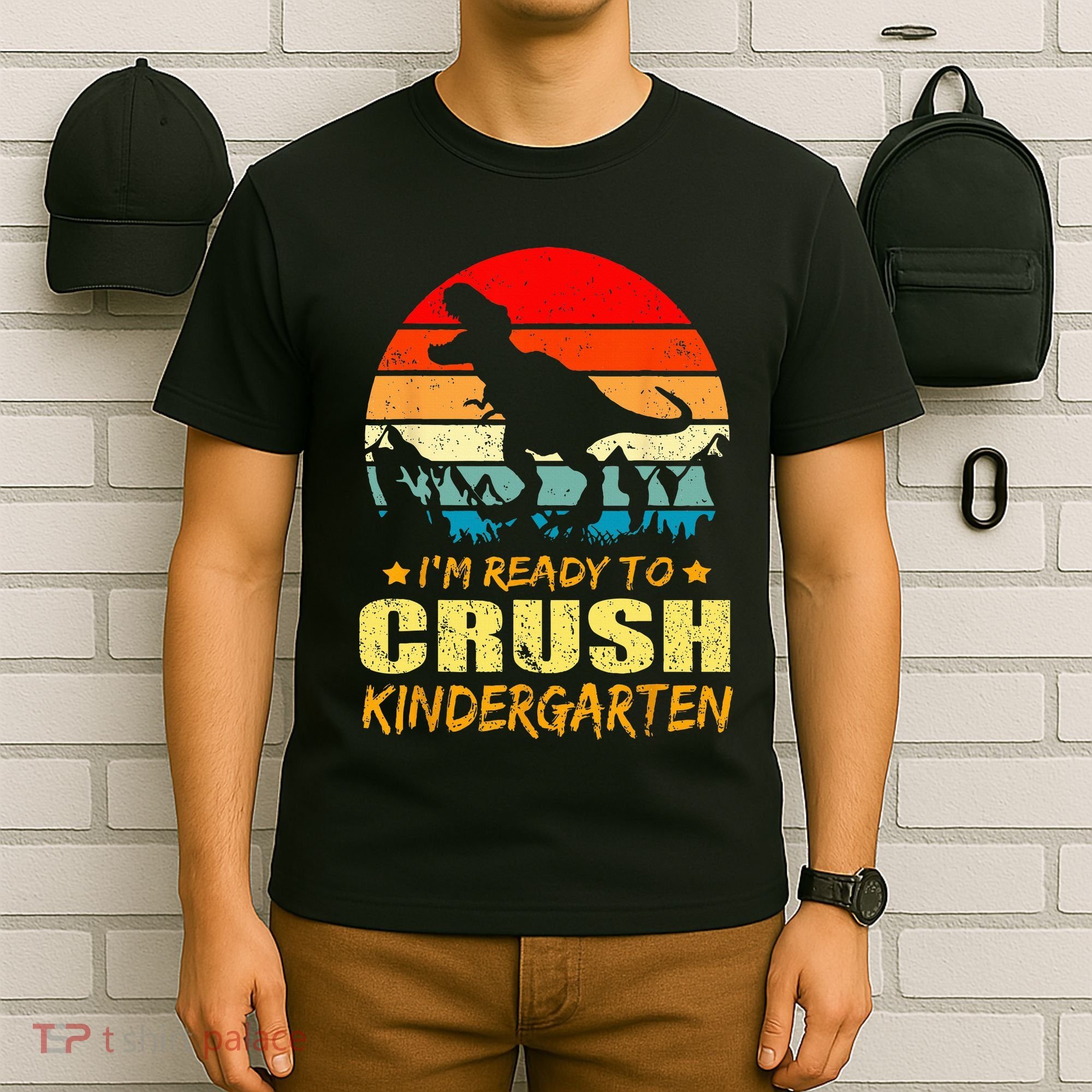 I'm Ready To Crush Kindergarten TRex Dinosaur Back To School T-Shirt