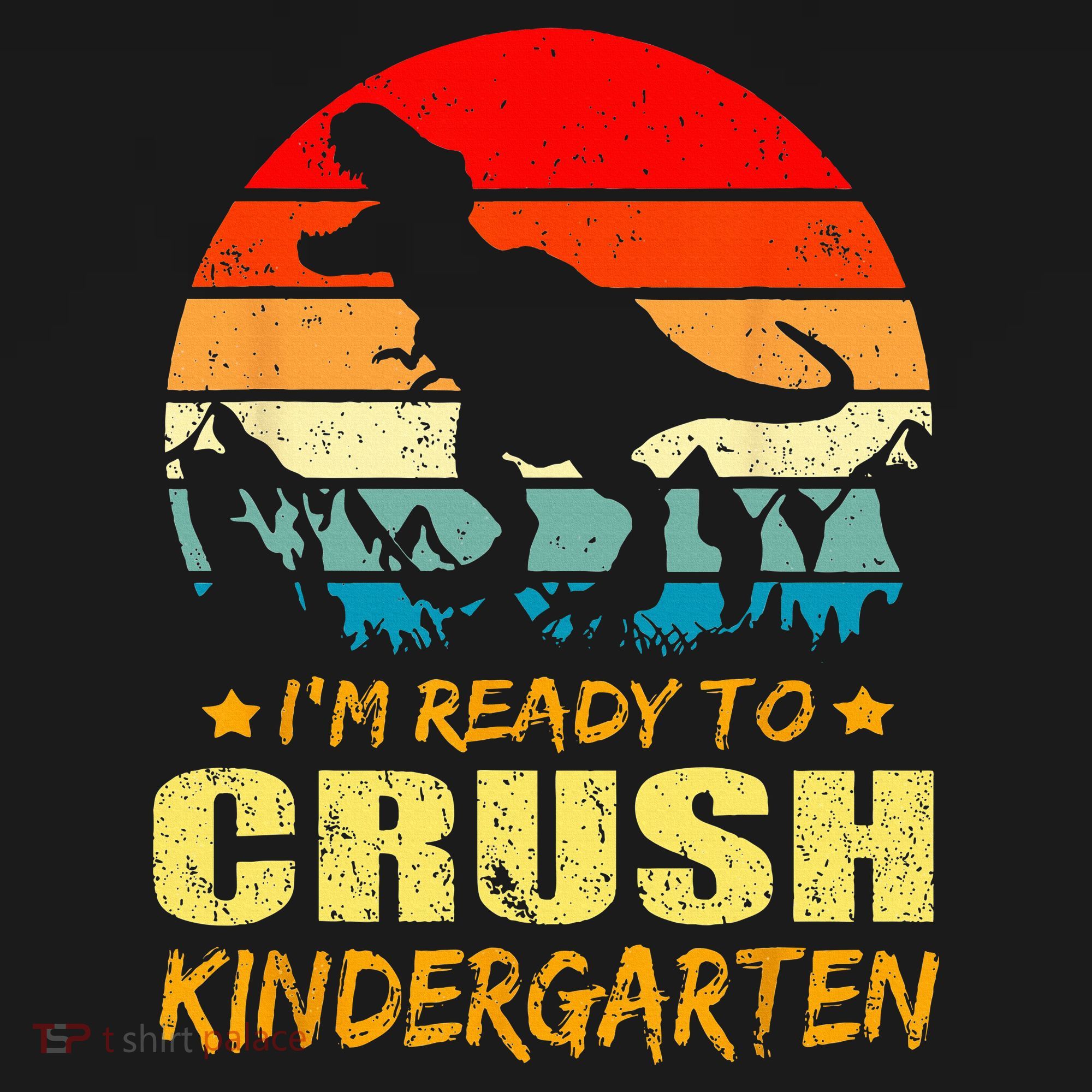 I'm Ready To Crush Kindergarten TRex Dinosaur Back To School Women's Hoodie