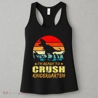 I'm Ready To Crush Kindergarten TRex Dinosaur Back To School Women's Tank Top thumb 3