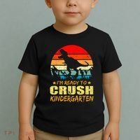I'm Ready To Crush Kindergarten TRex Dinosaur Back To School Toddler T-Shirt thumb 2